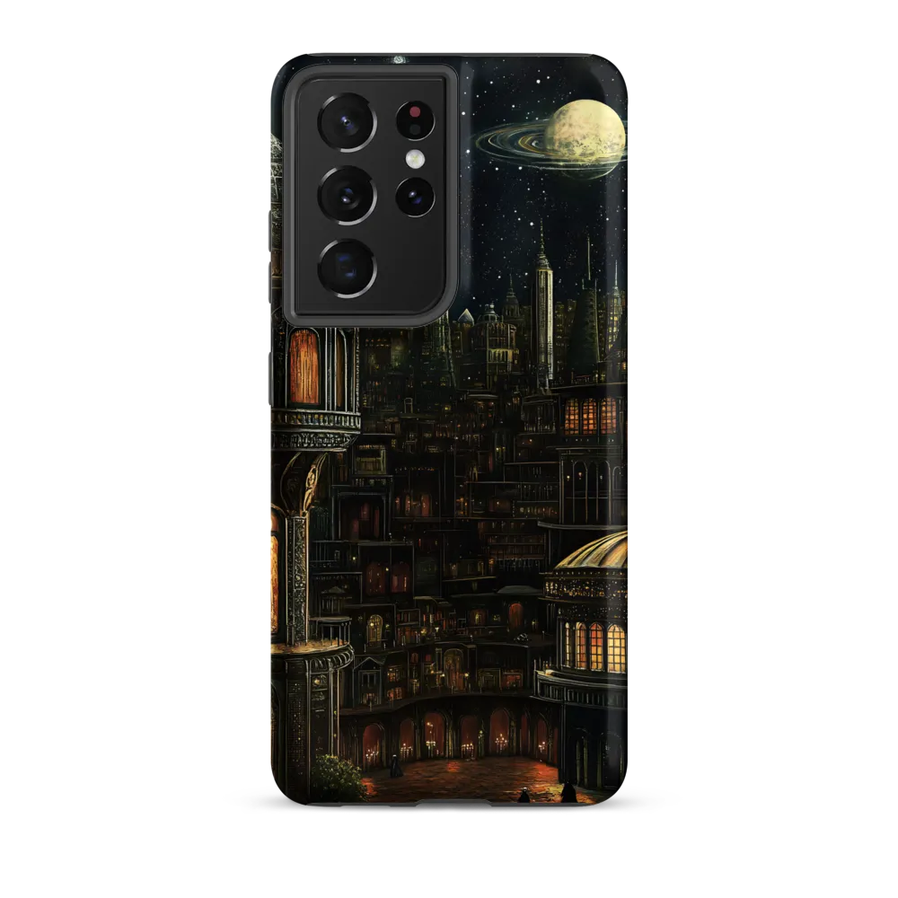 Celestial Enigma: A Surreal Cityscape