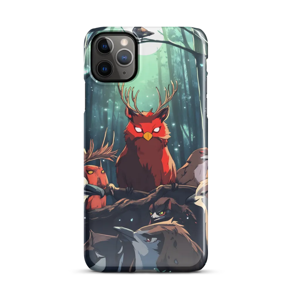 Gathering in the Moonlit Forest | Phone Case |  11 Pro Max | Snap Case | Glossy