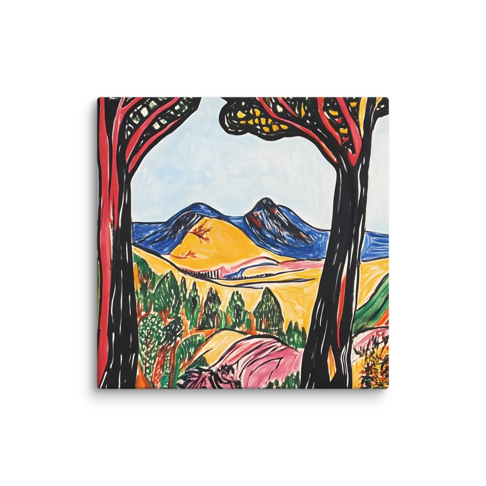 Vibrant Nature's Embrace | Canvas | 30″×30″
