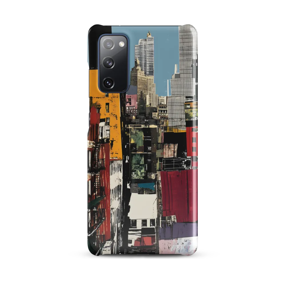Urban Collage: A Vivid Cityscape | Phone Case |  S20 FE | Snap Case | Glossy
