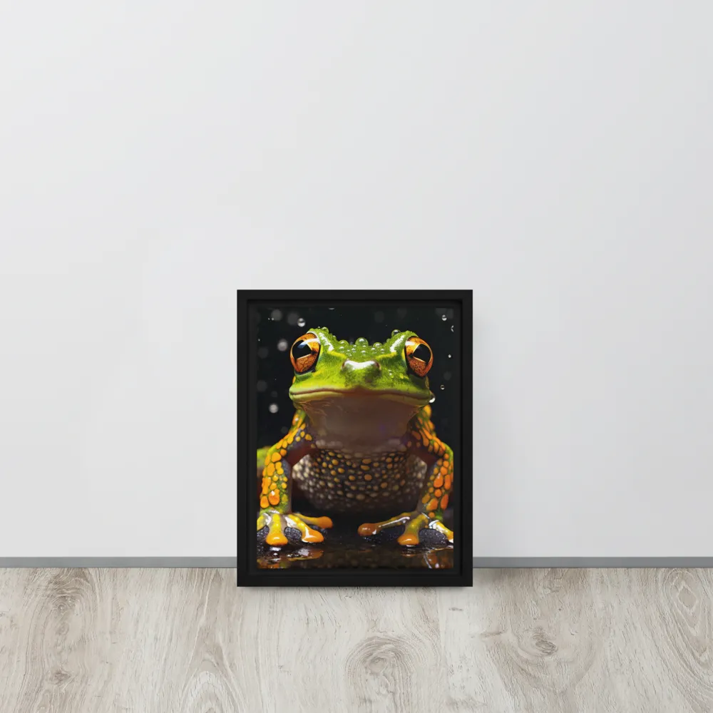 Emerald Elegance: The Frog in Focus