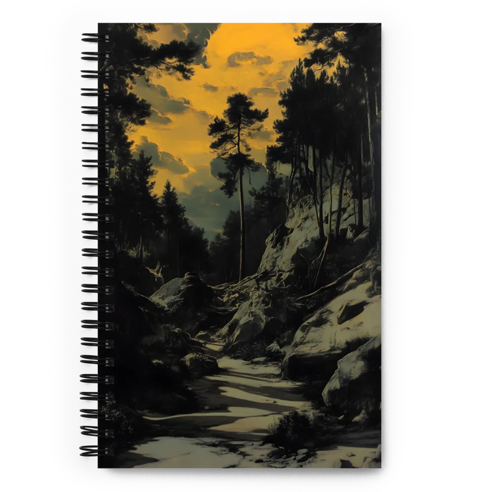 Golden Serenity in the Wilderness | Spiral Notebook