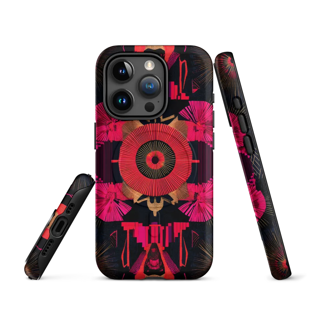 Dynamic Geometric Symphony | Phone Case |  15 Pro | MagSafe® Tough Case | Matte