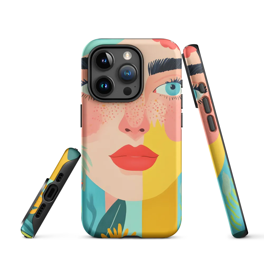 Floral Serenity: A Modern Portrait