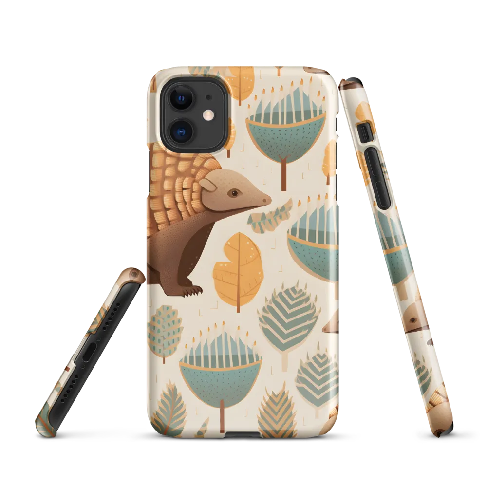 Pangolins in a Whimsical Habitat | Phone Case |  11 | Snap Case | Glossy