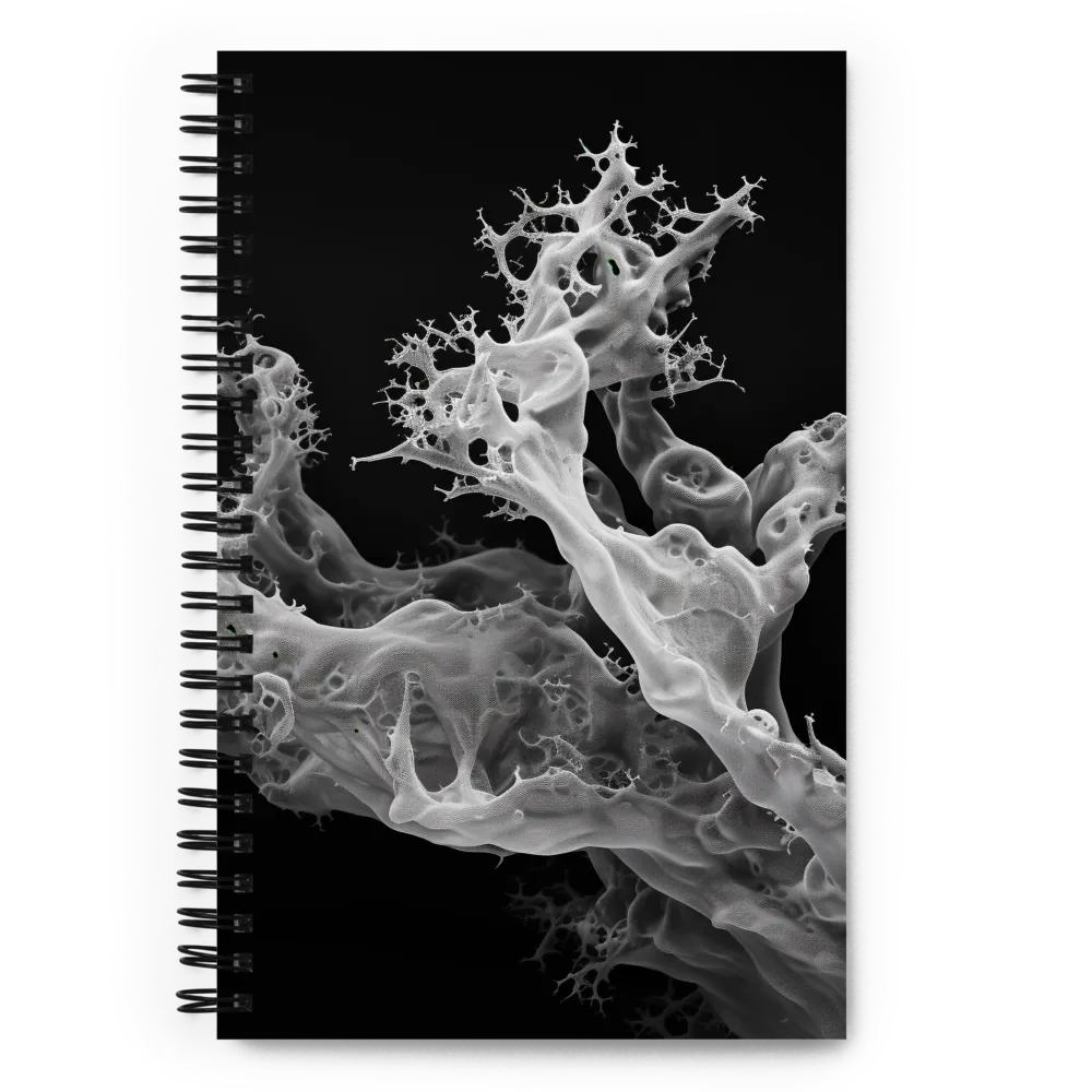 Ethereal Fractals: An Abstract Exploration | Spiral Notebook