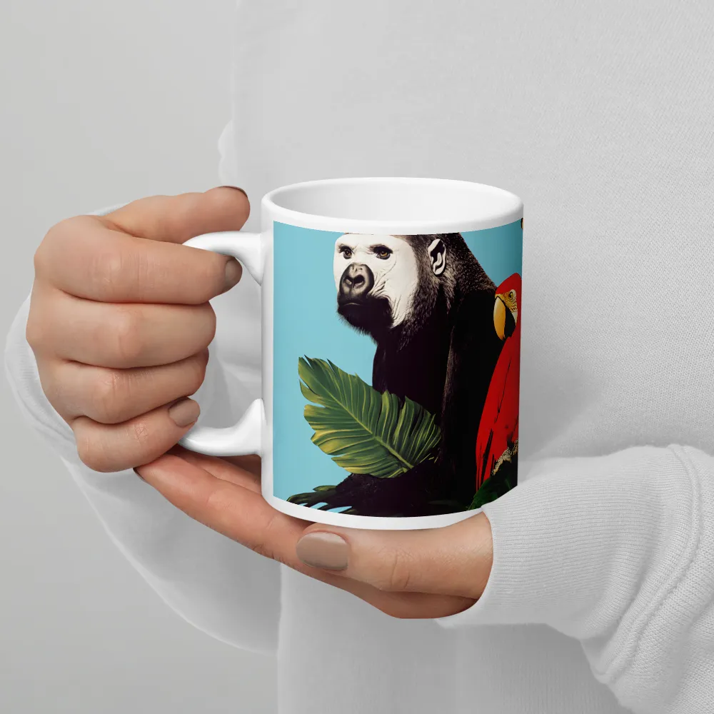 Tropical Harmony: A Celebration of Wildlife | Mug with White inside | 11 oz