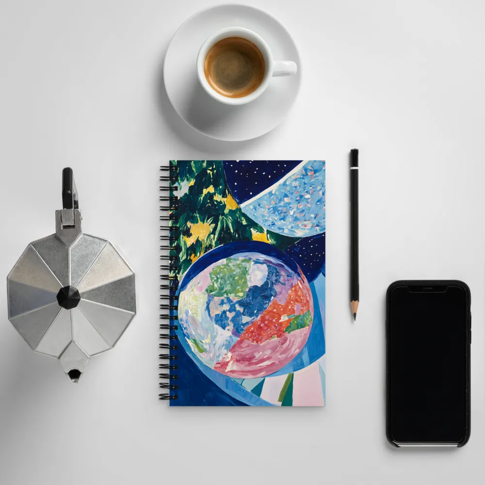 Celestial Orbs of Color | Spiral Notebook