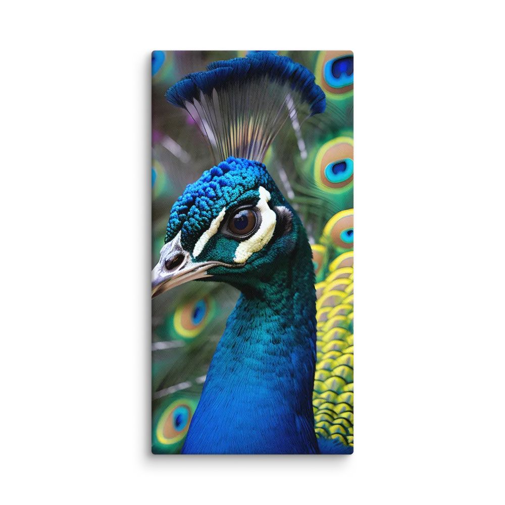 Regal Plumage: The Peacock's Splendor | Canvas | 10″×20″