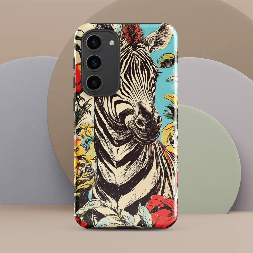 Zebra in Tropical Reverie