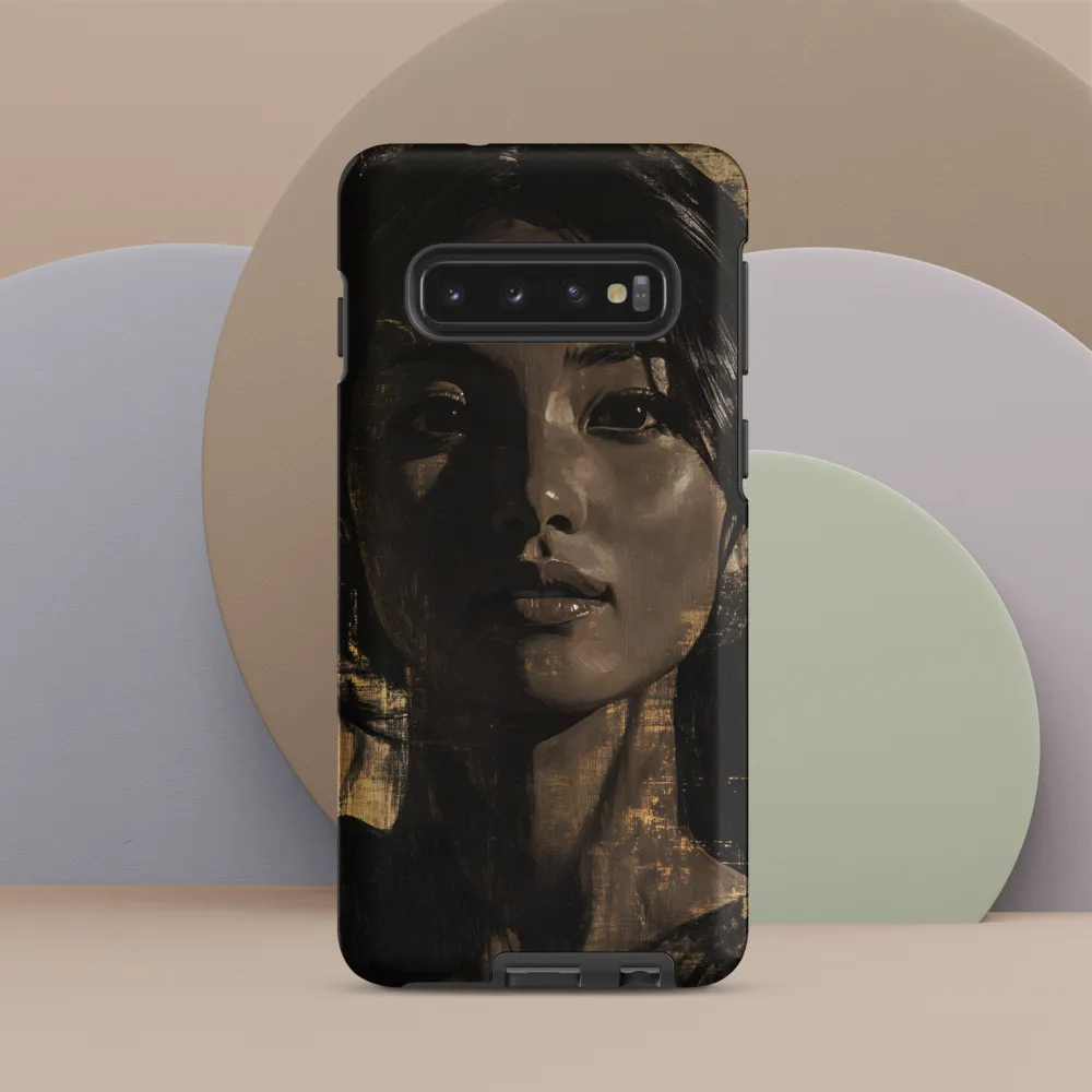 Golden Gaze: A Contemporary Portrait
