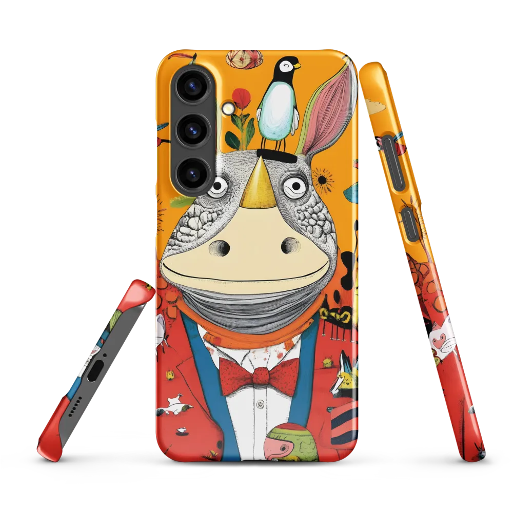 Whimsical Rhinoceros: A Playful Encounter
