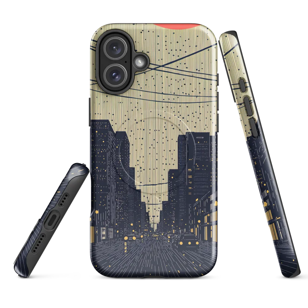 Glistening Streets of Melancholy | Phone Case |  16 Plus | MagSafe® Tough Case | Glossy