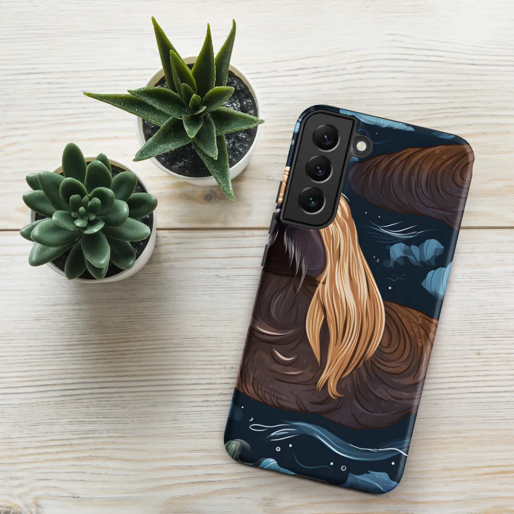 Whimsical Walruses in Deep Blue