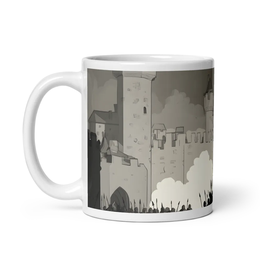 March of Valor: A Medieval Assembly | Mug with White inside | 11 oz