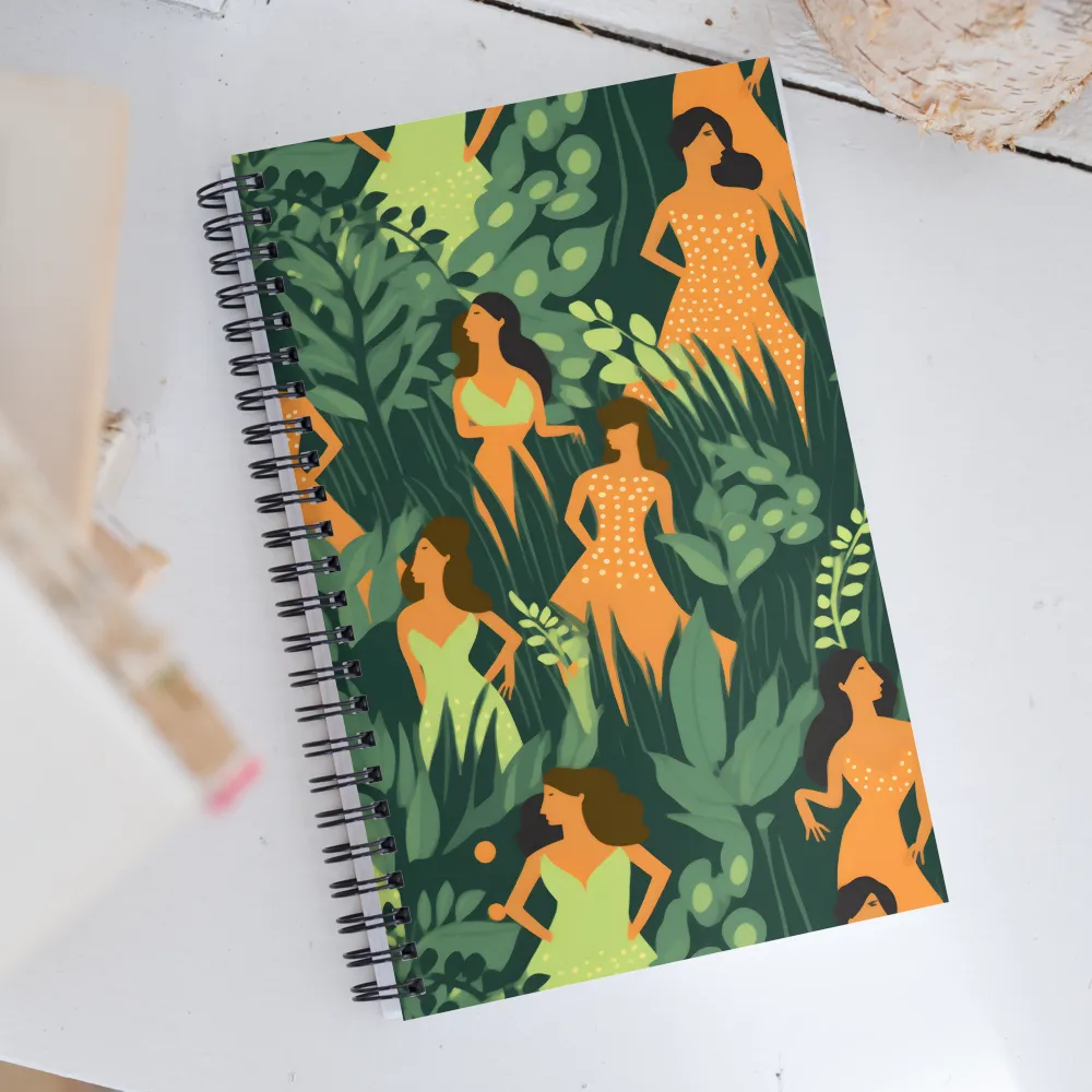 Playful Harmony in Patterns | Spiral Notebook