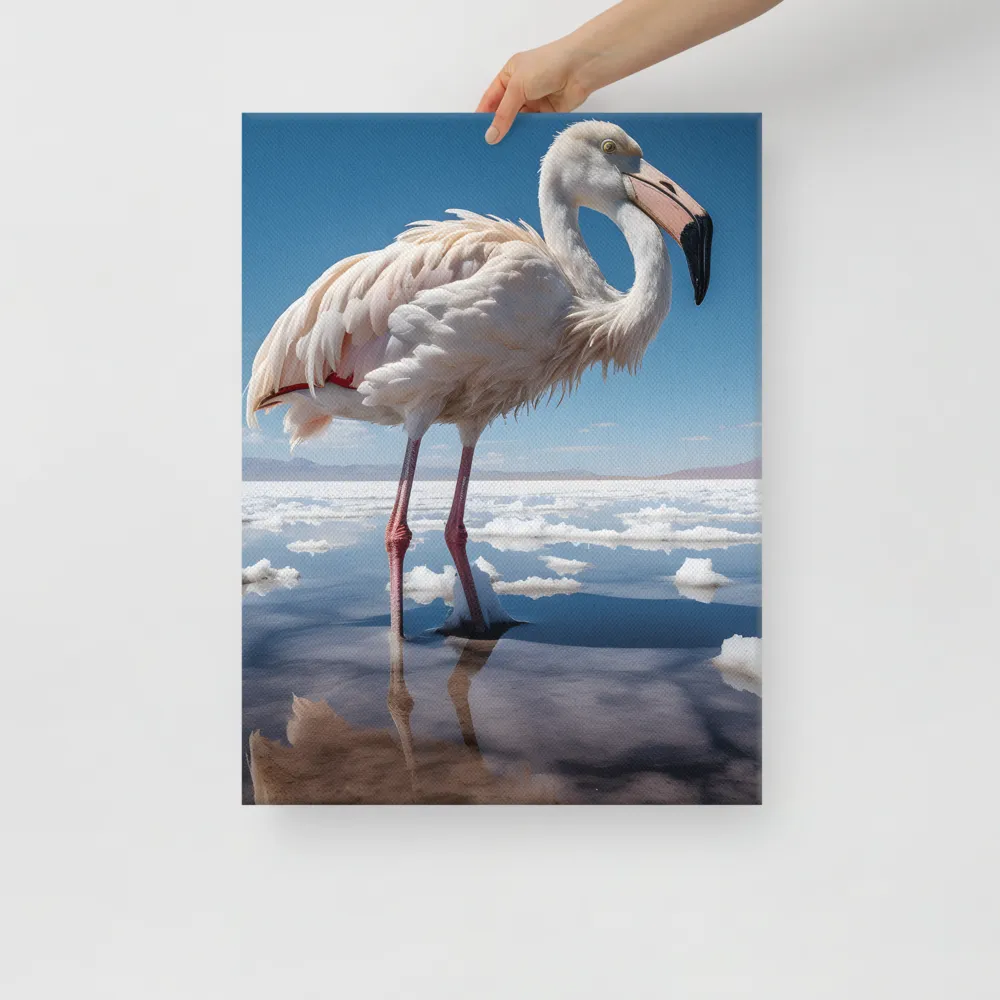 Graceful Solitude of a Flamingo