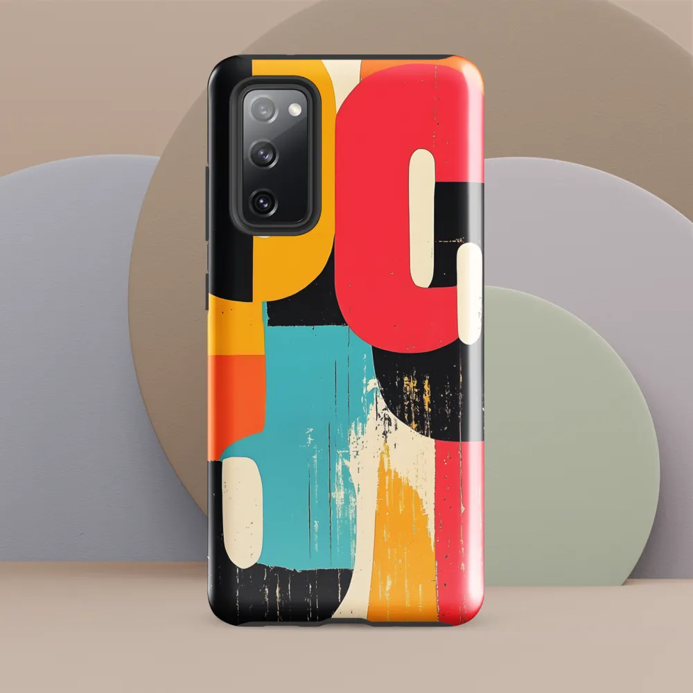 Colorful Curves: Numbers in Harmony | Phone Case |  S20 FE | Tough Case | Glossy