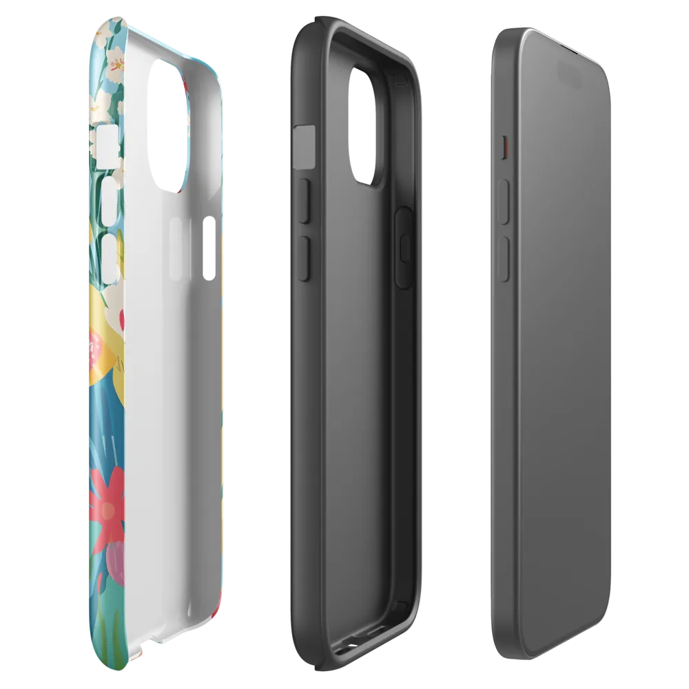Dancing Among Blossoms | Phone Case |  15 Plus | Tough Case | Glossy