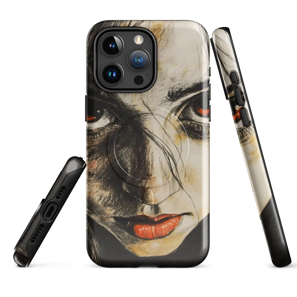 Gaze of Intensity | Phone Case |  15 Pro Max | MagSafe® Tough Case | Glossy