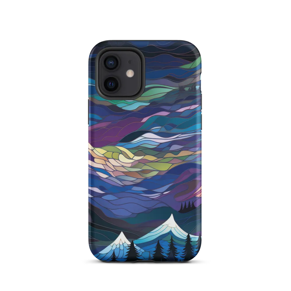 Twilight Peaks: An Abstract Mountain Landscape