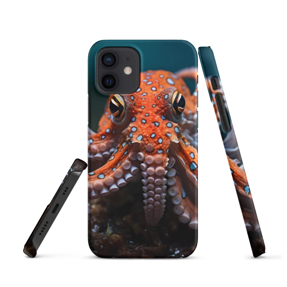 Curiosity of the Deep: The Orange Octopus | Phone Case |  12 | Snap Case | Matte