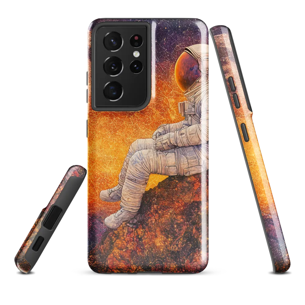 Cosmic Contemplation | Phone Case |  S21 Ultra | Tough Case | Glossy