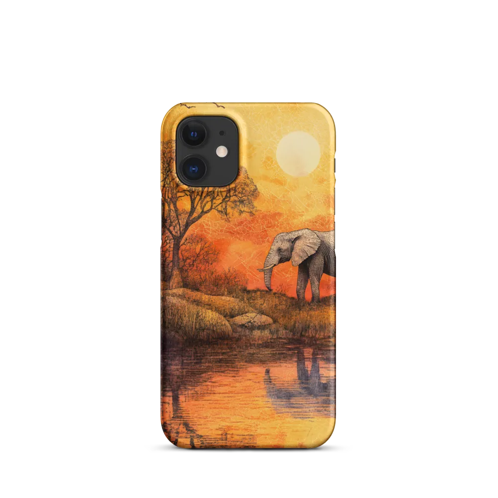 Elephant's Serenity at Dusk