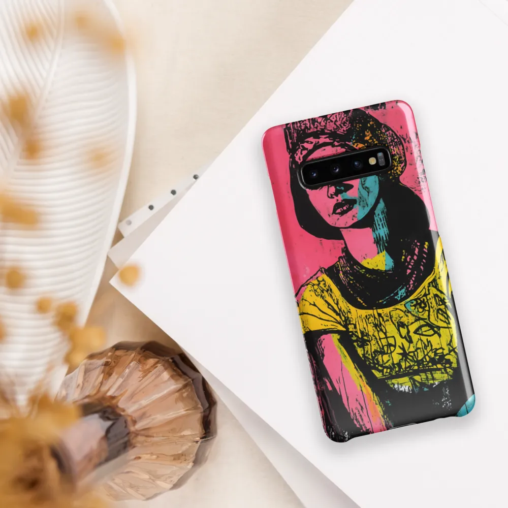 Urban Elegance: A Graffiti Portrait | Phone Case |  S10 Plus | Snap Case | Glossy