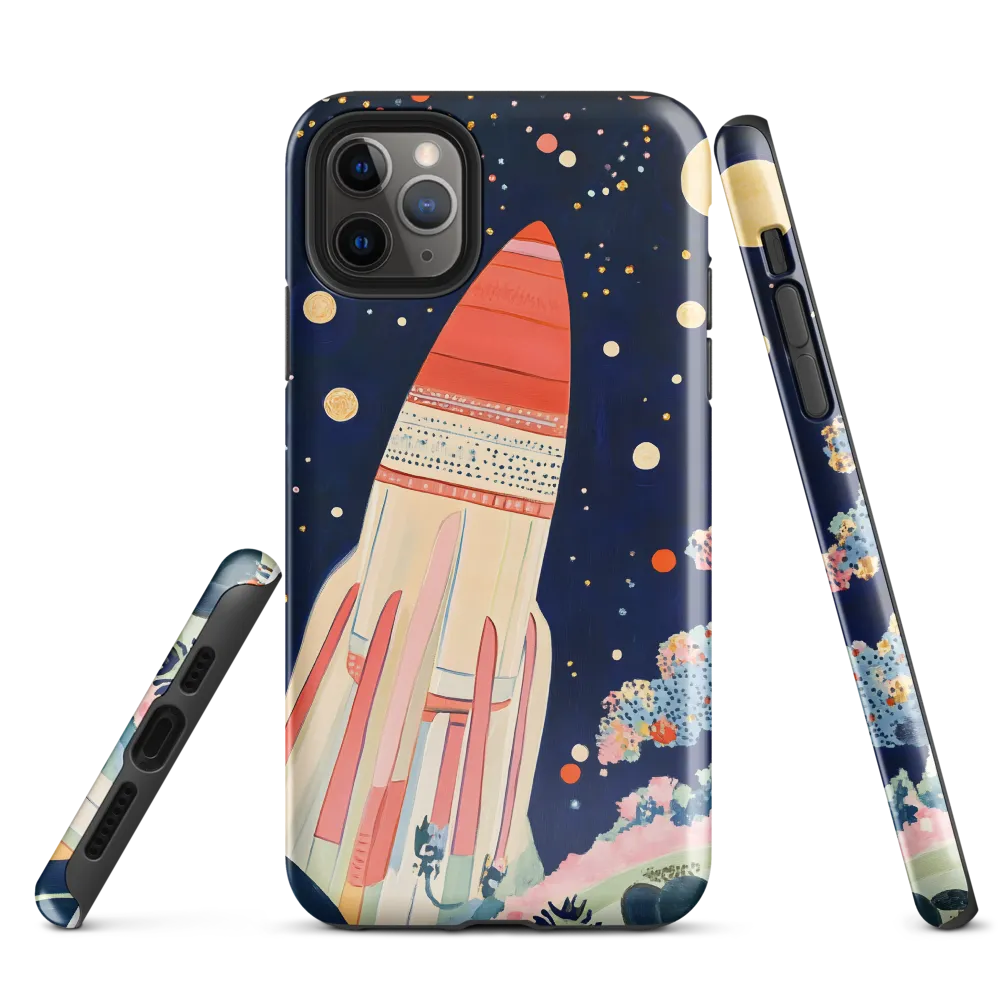 Cosmic Dreams: The Rocket's Journey | Phone Case |  11 Pro Max | Tough Case | Glossy