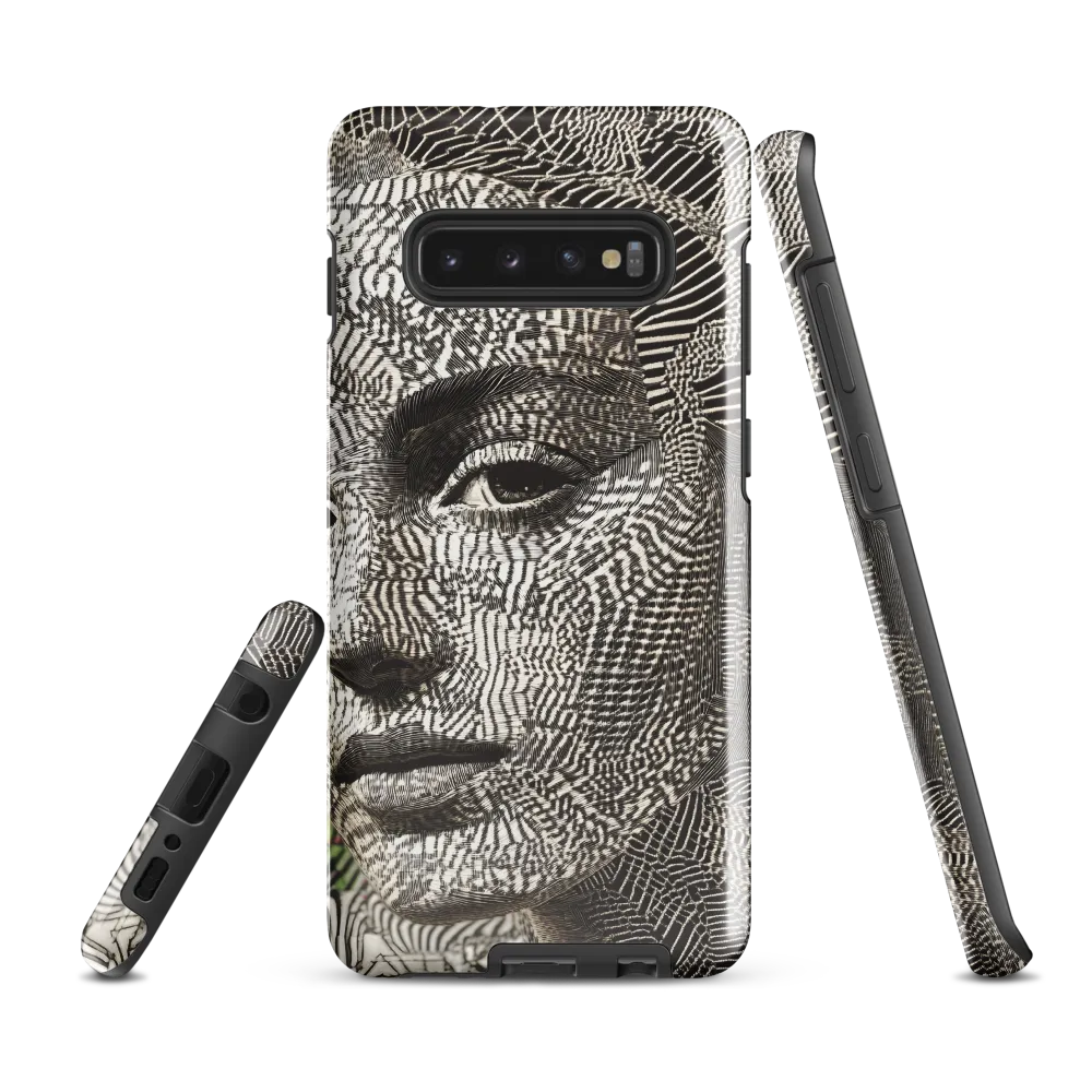 Intricate Patterns of the Human Face | Phone Case |  S10 Plus | Tough Case | Glossy