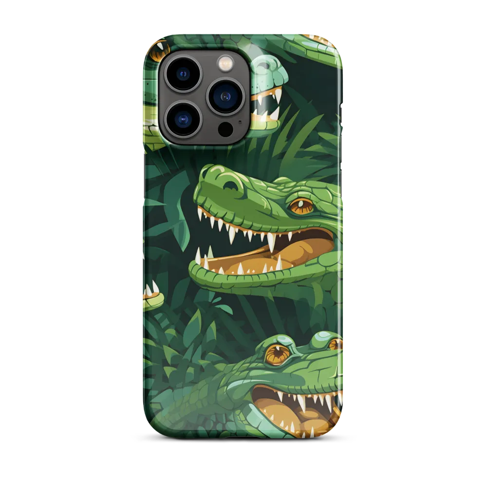 Fierce Crocodilian Medley | Phone Case |  14 Pro Max | Snap Case | Glossy