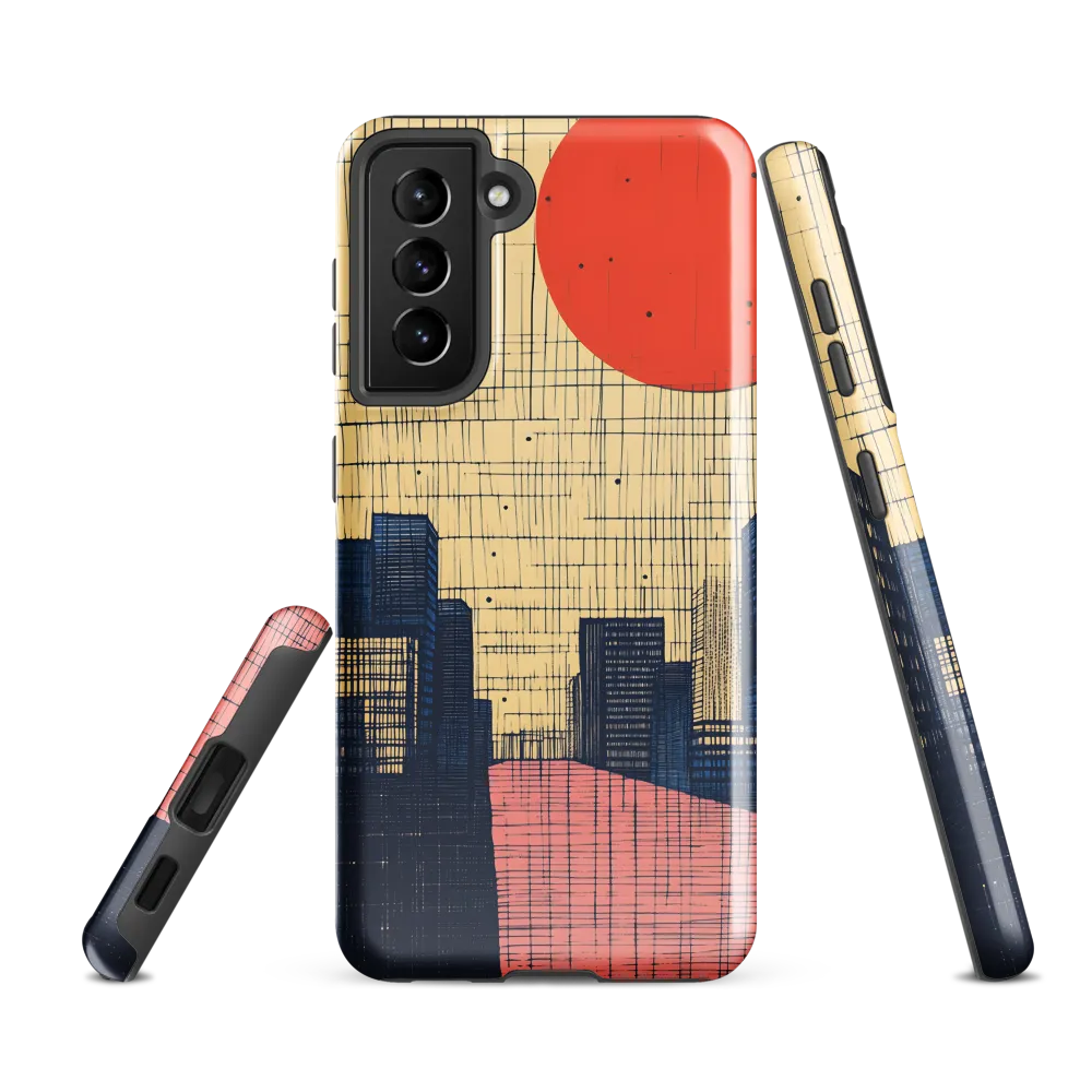 Urban Echoes: A Minimalist Cityscape
