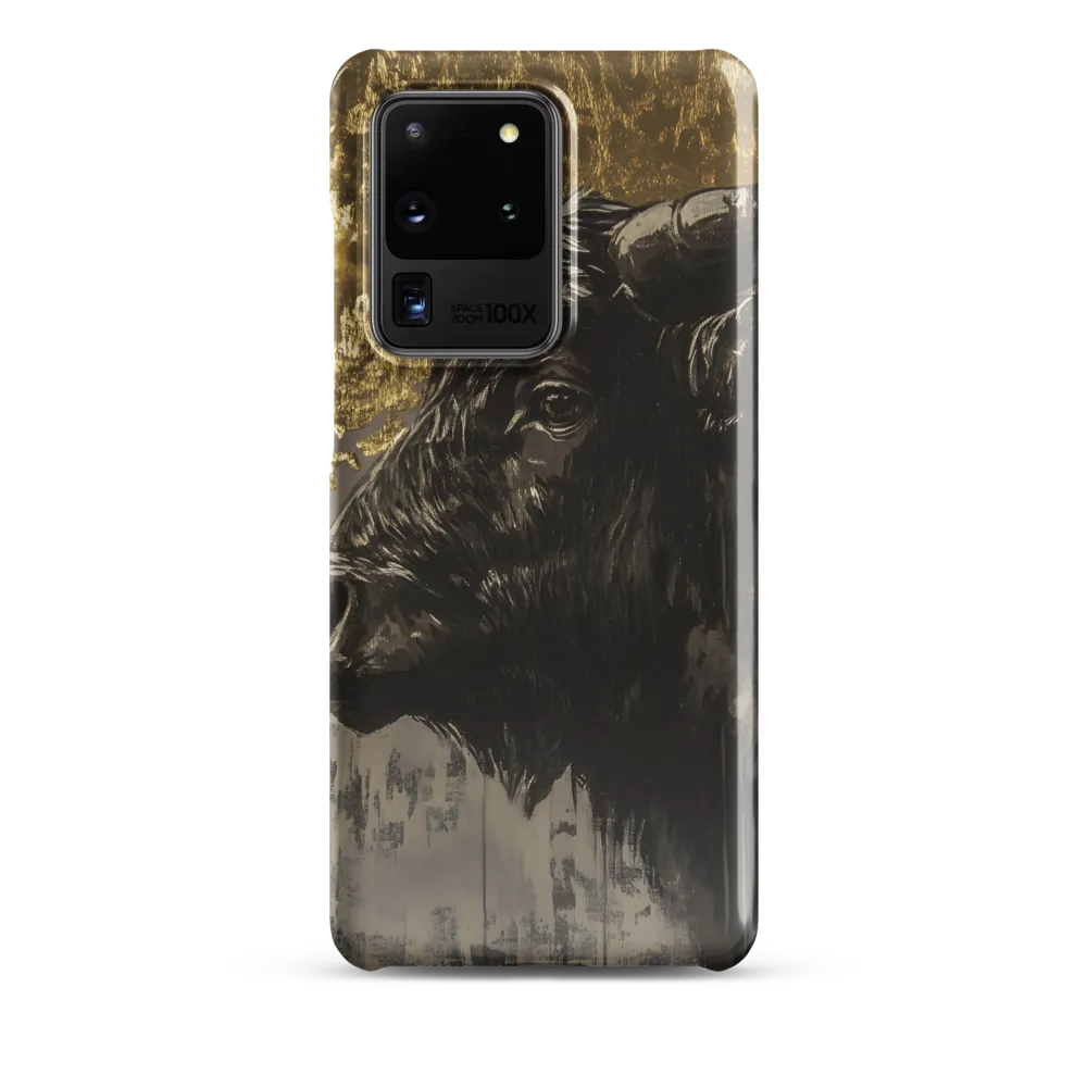 Majestic Bull Against the Golden Horizon