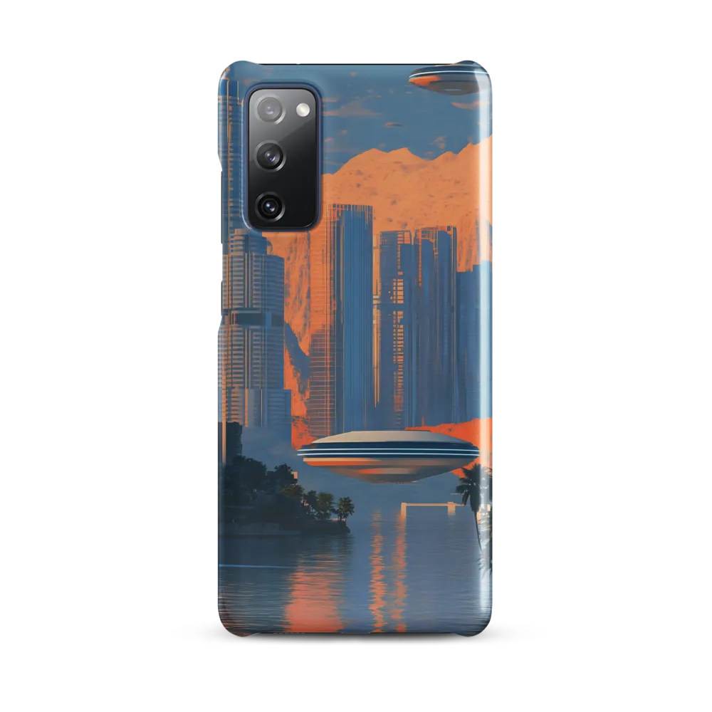 Futuristic Horizons: A Sci-Fi Cityscape | Phone Case |  S20 FE | Snap Case | Glossy