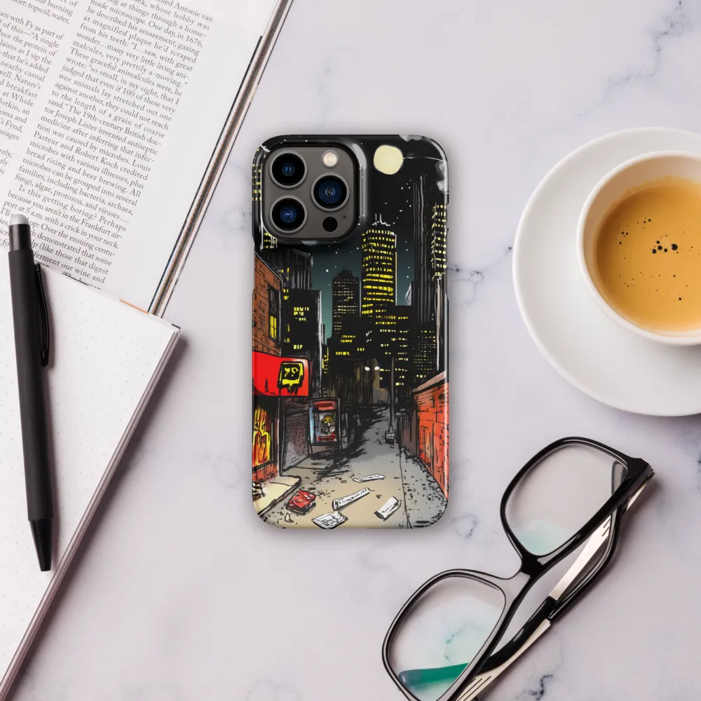 Nocturnal Cityscape: The Hidden Alley | Phone Case |  13 Pro Max | Snap Case | Glossy