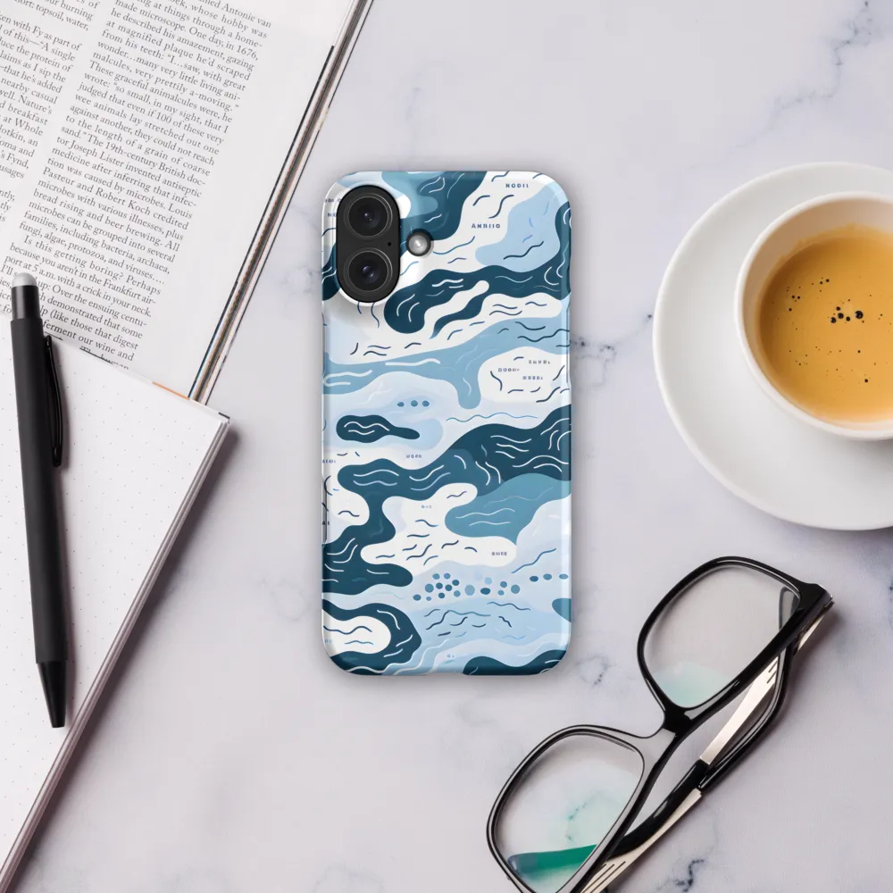 Flowing Waters: An Abstract Journey | Phone Case |  16 Plus | Snap Case | Matte