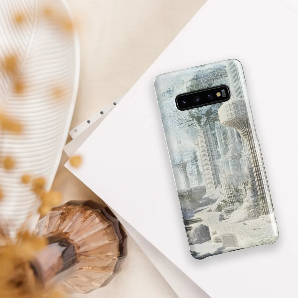 Ethereal Architectures: A Journey into the Future | Phone Case |  S10 Plus | Snap Case | Glossy