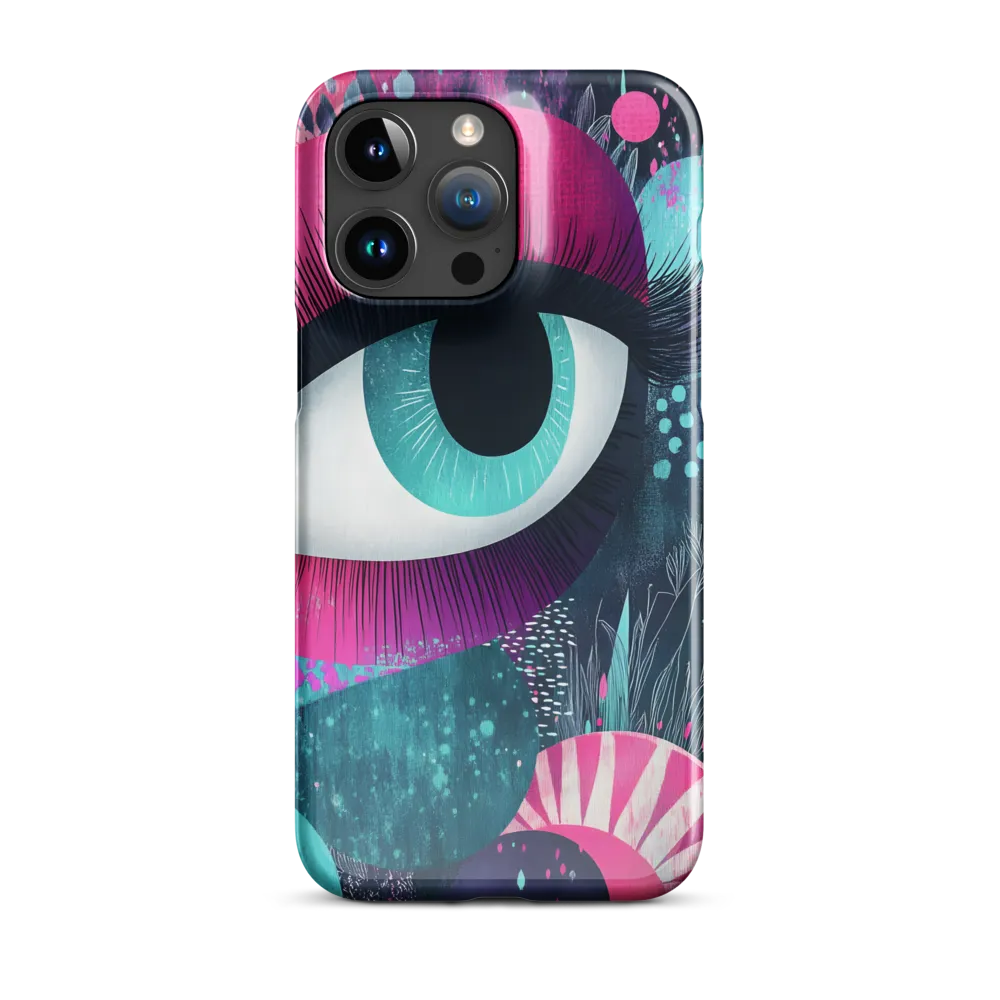 Iris in Magenta and Teal
