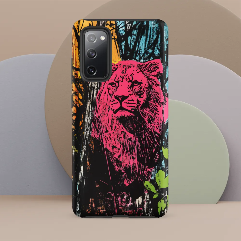 Fierce Vibrance: The Pink Lion
