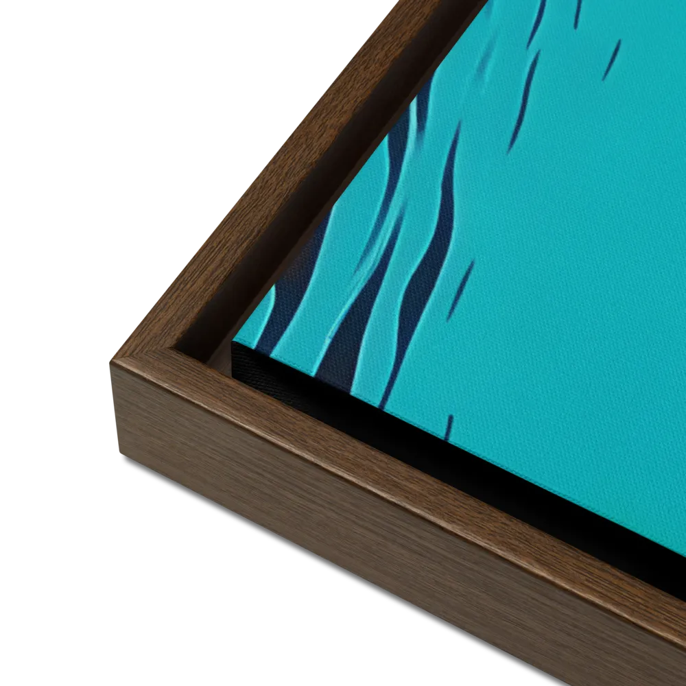 Whimsical Encounter | Canvas with Brown Frame | 24″×36″