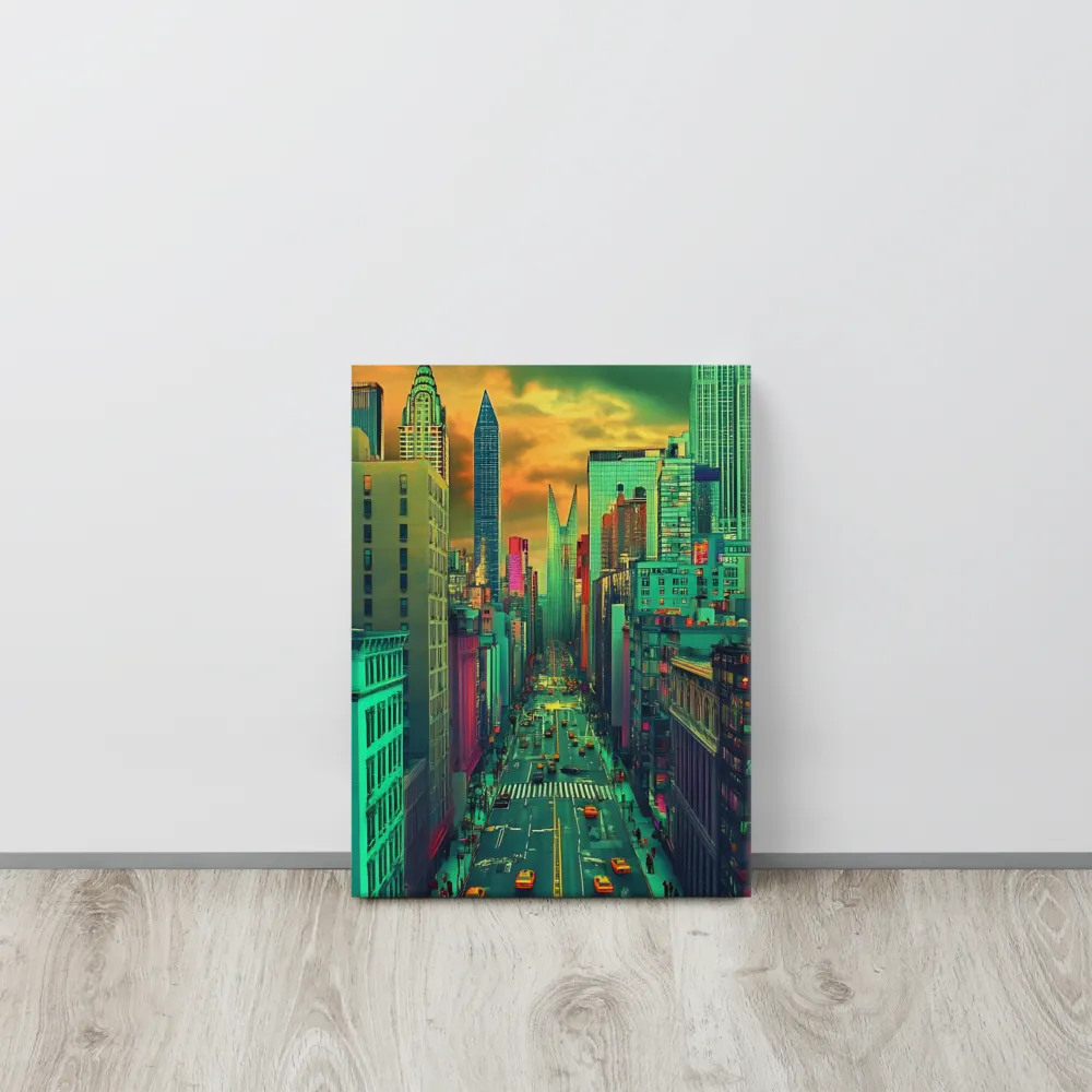 Urban Surrealism: Neon Dreams | Canvas | 12″×16″