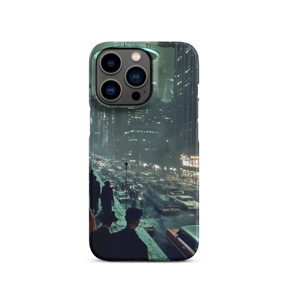 Mysterious Encounters in a Neon City | Phone Case |  13 Pro | Snap Case | Matte