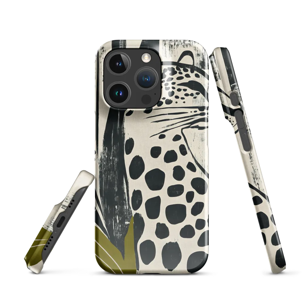 Leopard in Silhouette: A Modern Appeal | Phone Case |  16 Pro | Snap Case | Glossy