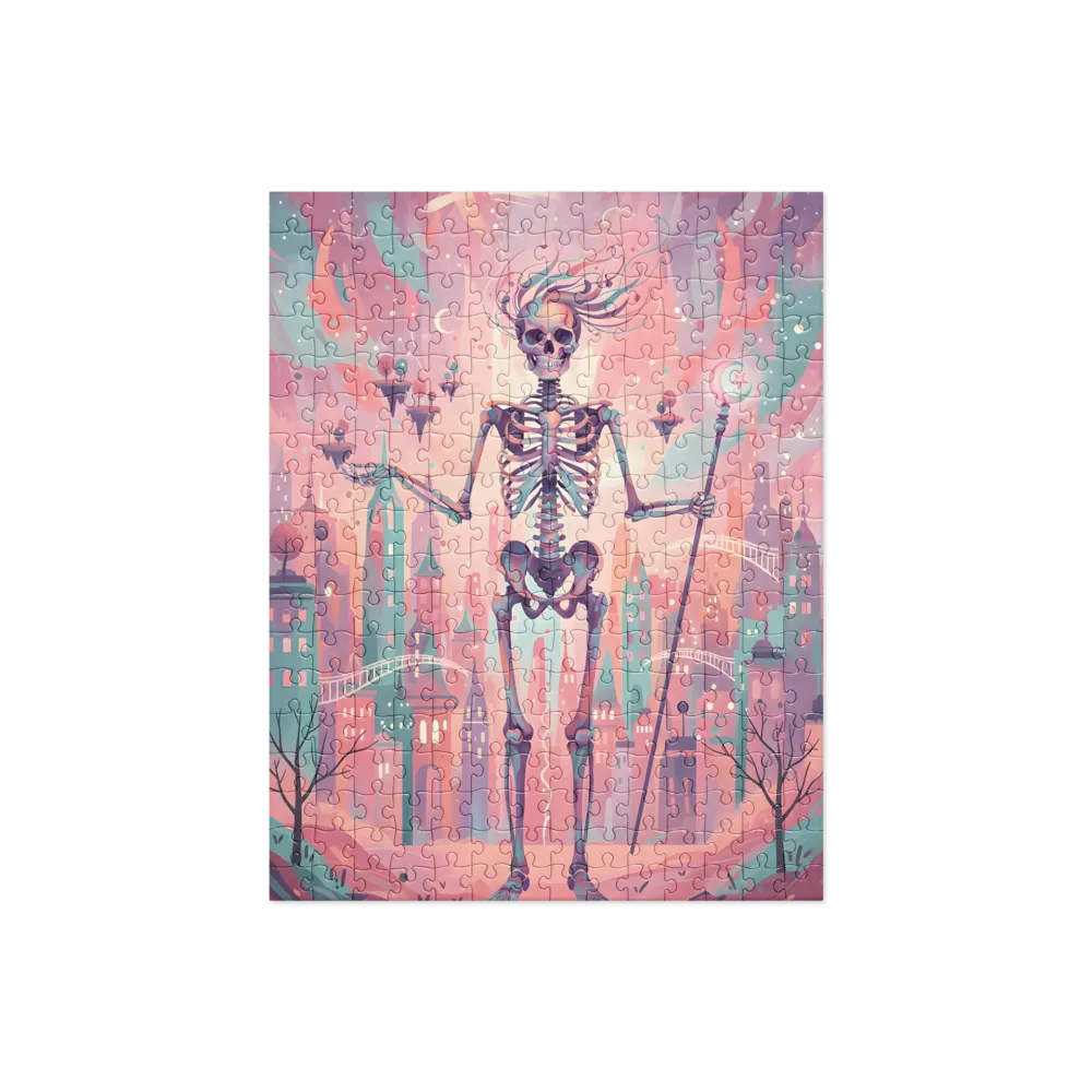 Pastel Skeleton Sorcerer 
 Jigsaw Puzzle