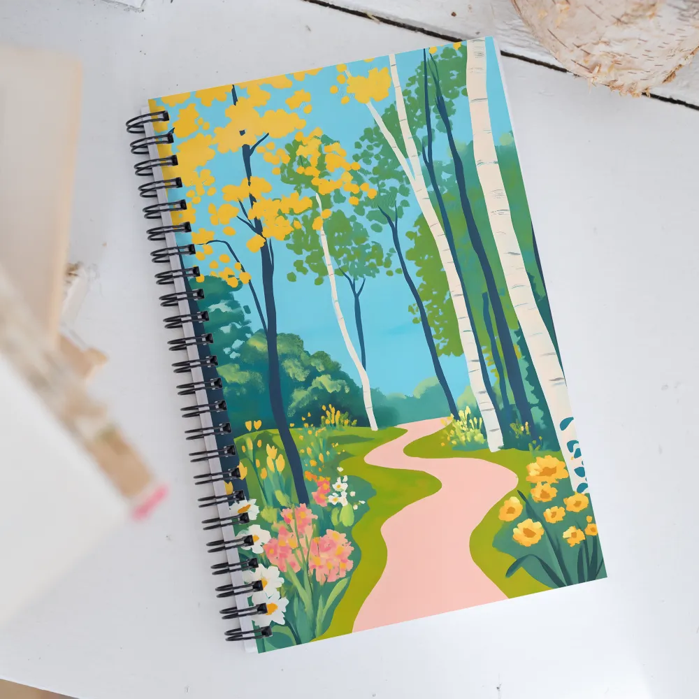 The Winding Path of Nature | Spiral Notebook