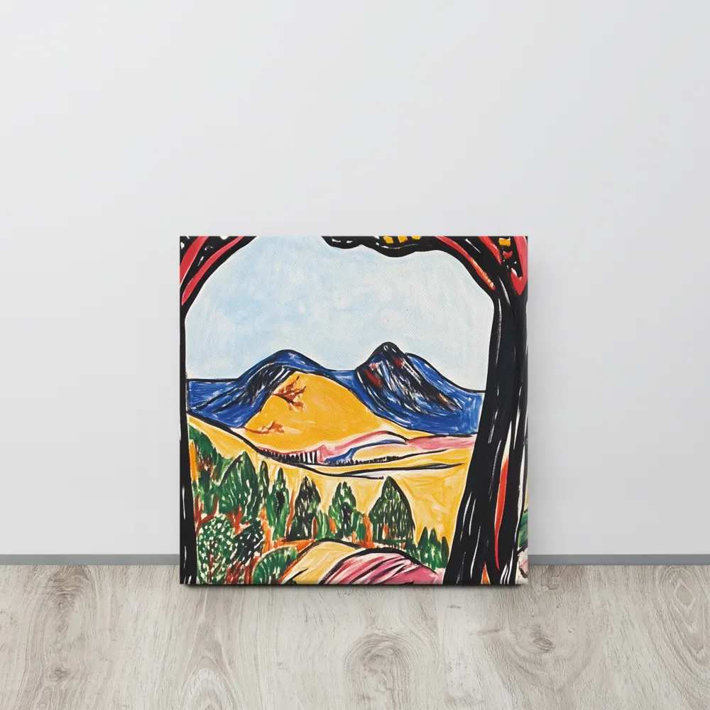 Vibrant Nature's Embrace | Canvas | 16″×16″