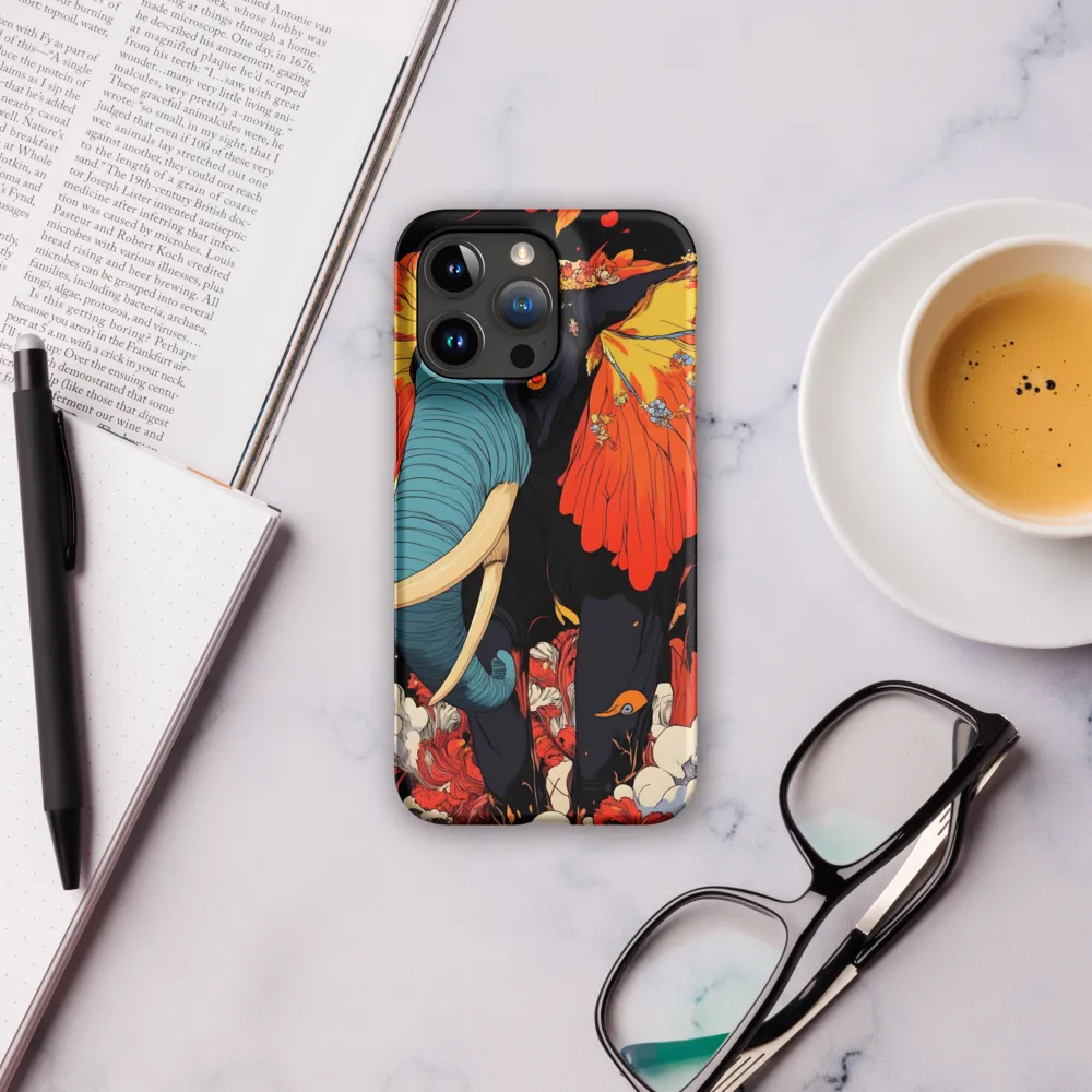 Majesty of the Floral Elephant | Phone Case |  15 Pro Max | Snap Case | Matte