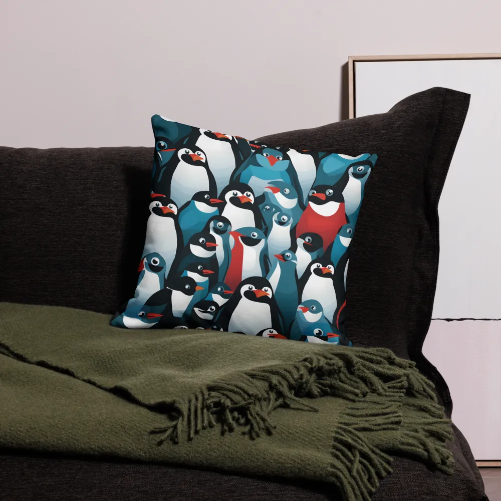 Penguin Parade | Pillow | 18″×18″