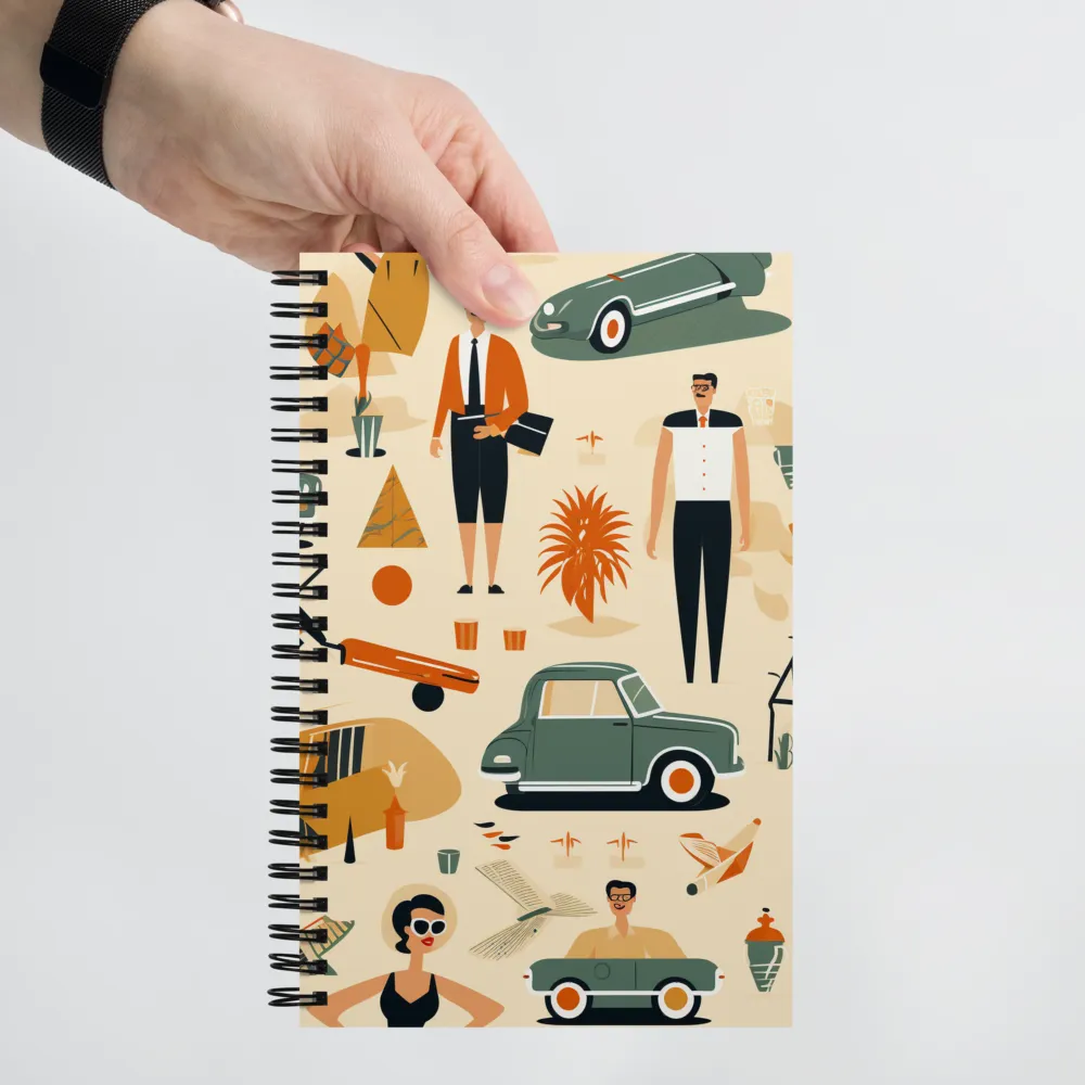 Retro Playfulness | Spiral Notebook